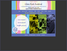 Tablet Screenshot of glenparkfestival.com